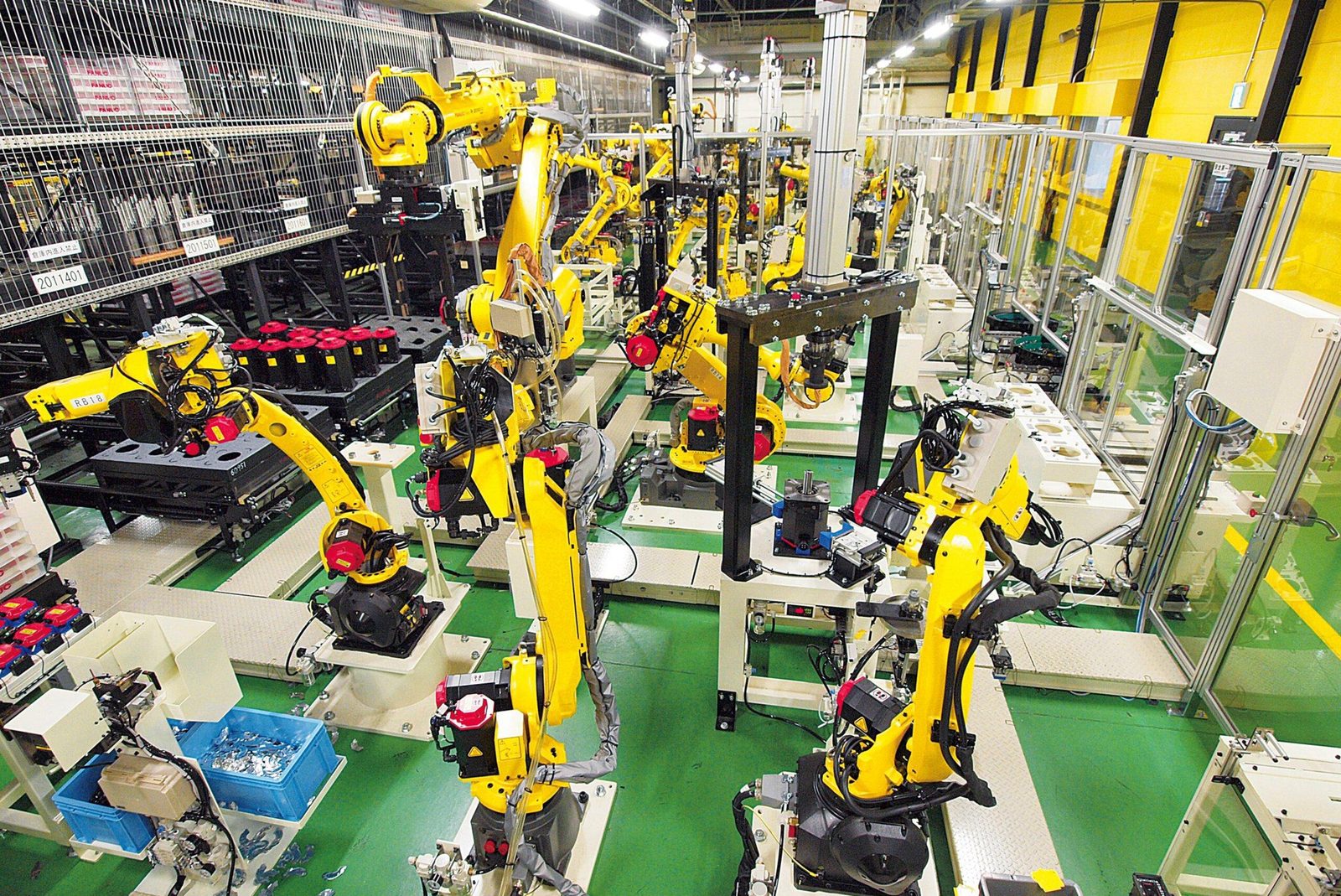 Ligne robotisée en production